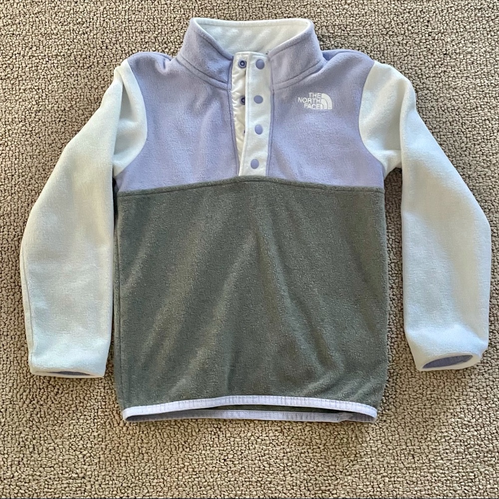 North Face purple fleece pullover